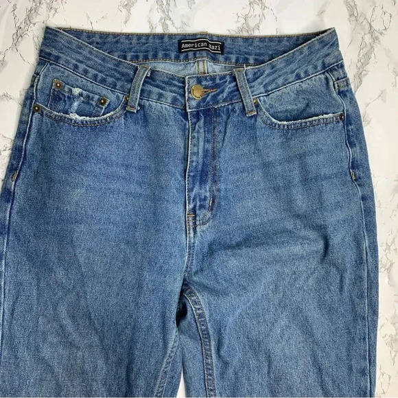 American Bazi Baggy Fit Wide Leg Jeans - Picture 6 of 9